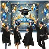 Congrats Photography Background Cloth Wear Resist Bachelor Hat Backdrop Banner