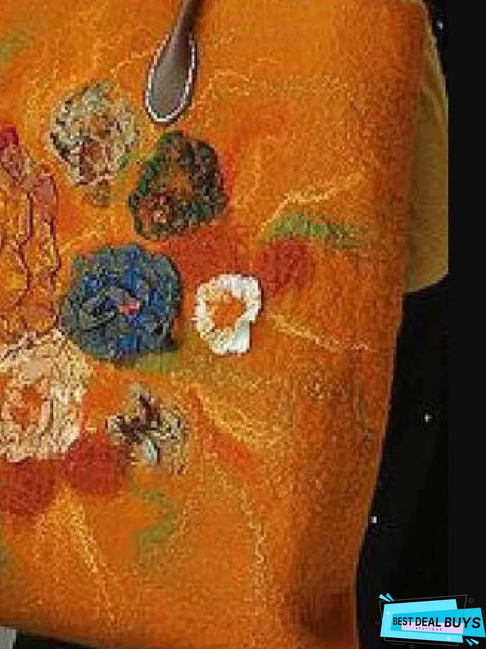 Orange Zipper Retro Faux Leather Shoulder Bag