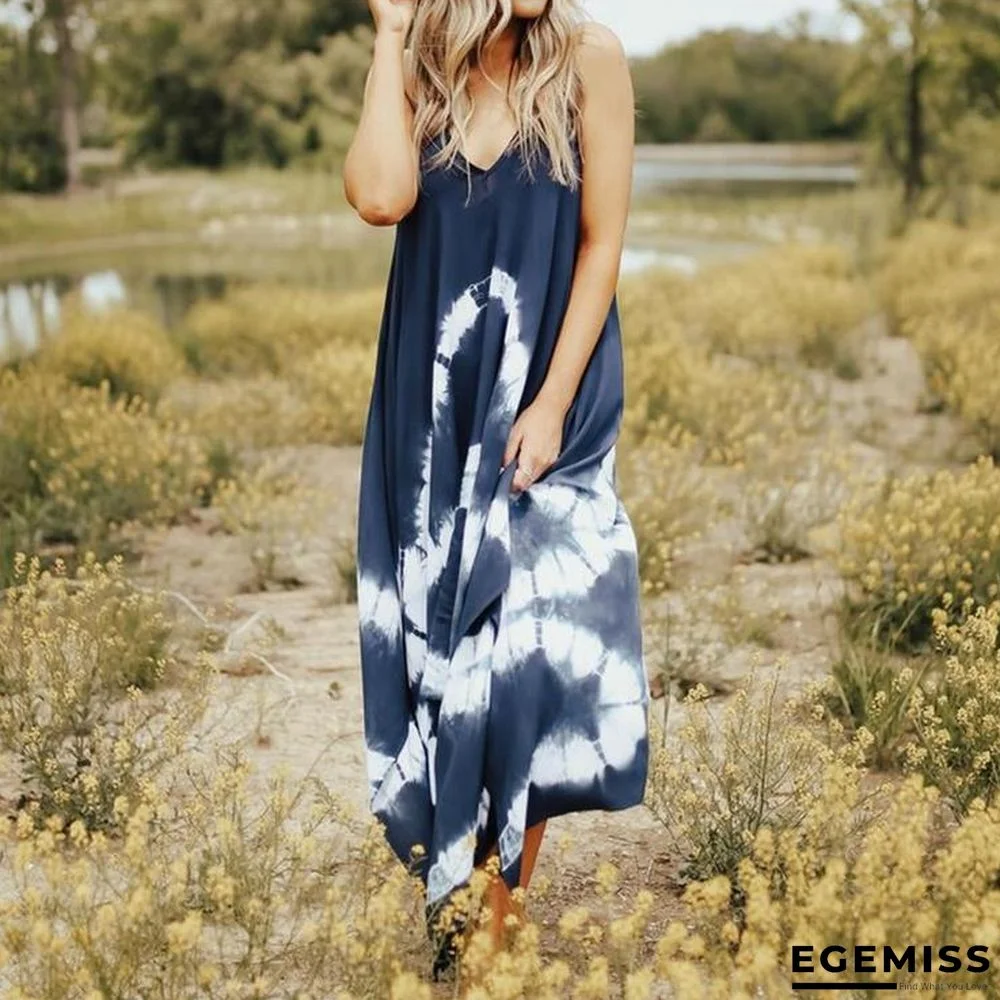 Glamorous Tie Dye Sling Fairy Maxi Dress | EGEMISS