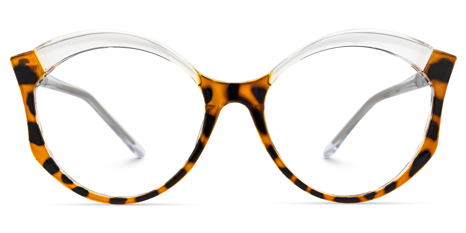 Casondra Braun-Tortoise Kristall Cateye Brille Braun-Tortoise