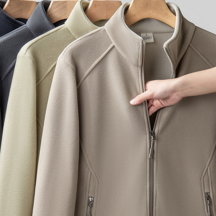 Herren lässige Jacke mit entspanntem Schnitt und Plüschfutter