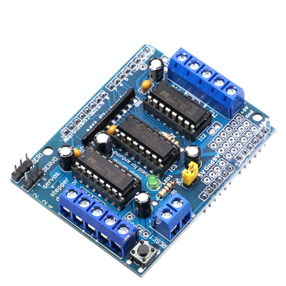 L293D Motor Drive Shield dual for arduino Duemilanove, Motor drive ...