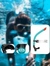 Semi-Dry Snorkel Diving Snorkel Tube One-Way Purge Valve for Snorkeling Swimming