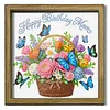 Diamond Painting Special Shaped Drill Flower With Frame(8.46x8.46inch)