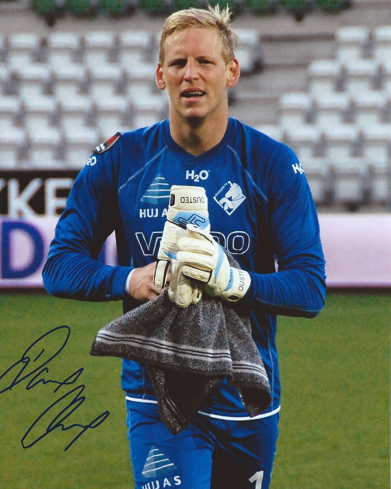 David Ousted Signed 8×10 Photo Poster painting Randers FC Autographed COA