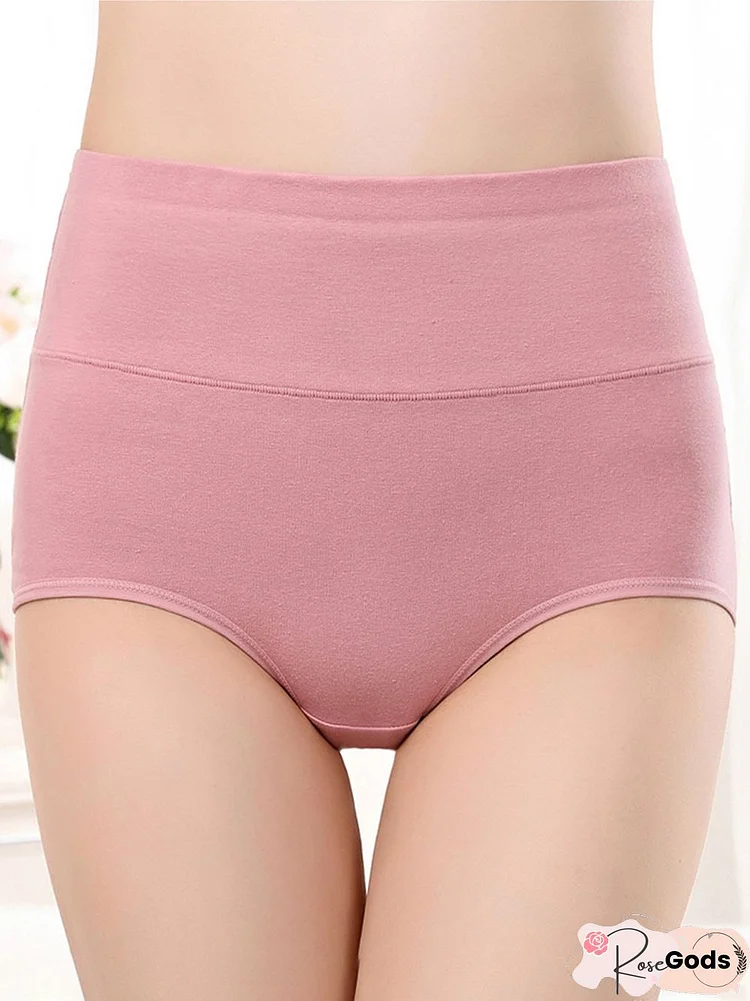 Cotton Breathable High Waist Briefs