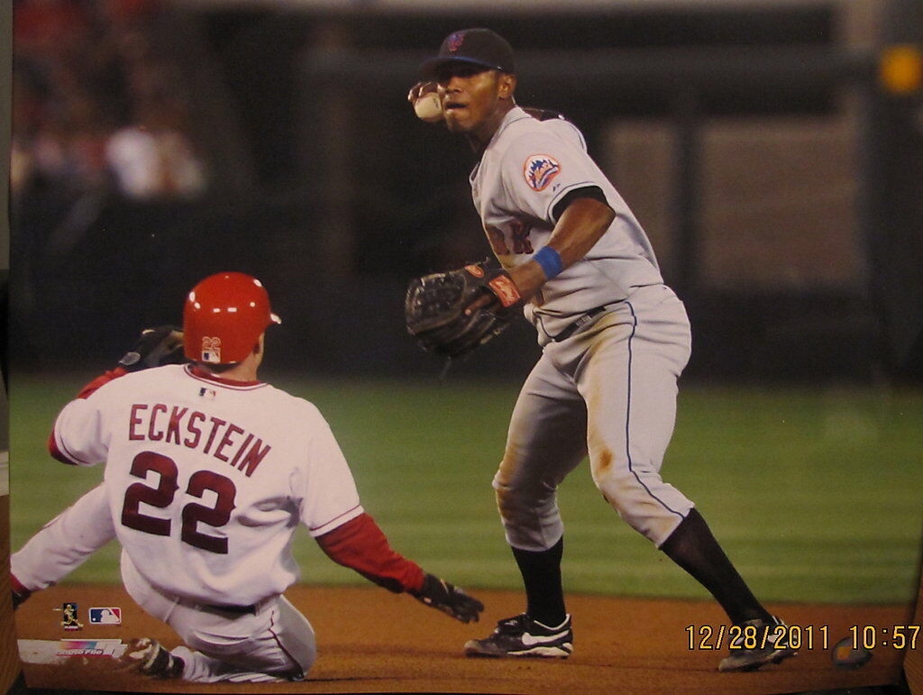 JOSE REYES NEW YORK METS COLOR ACTION 16x20 Photo Poster painting