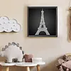 DIY Pearl Painting Eiffel Tower for Home Wall Decor(25x25cm)