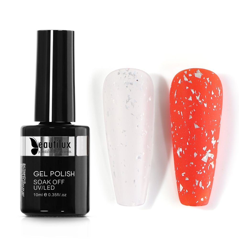 GLITTER TOP COAT NO WIPE|MATTE SPOT|GT-12