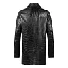 Classic Winter Alligator Leather Car Coat Mink Fur Lined Coat