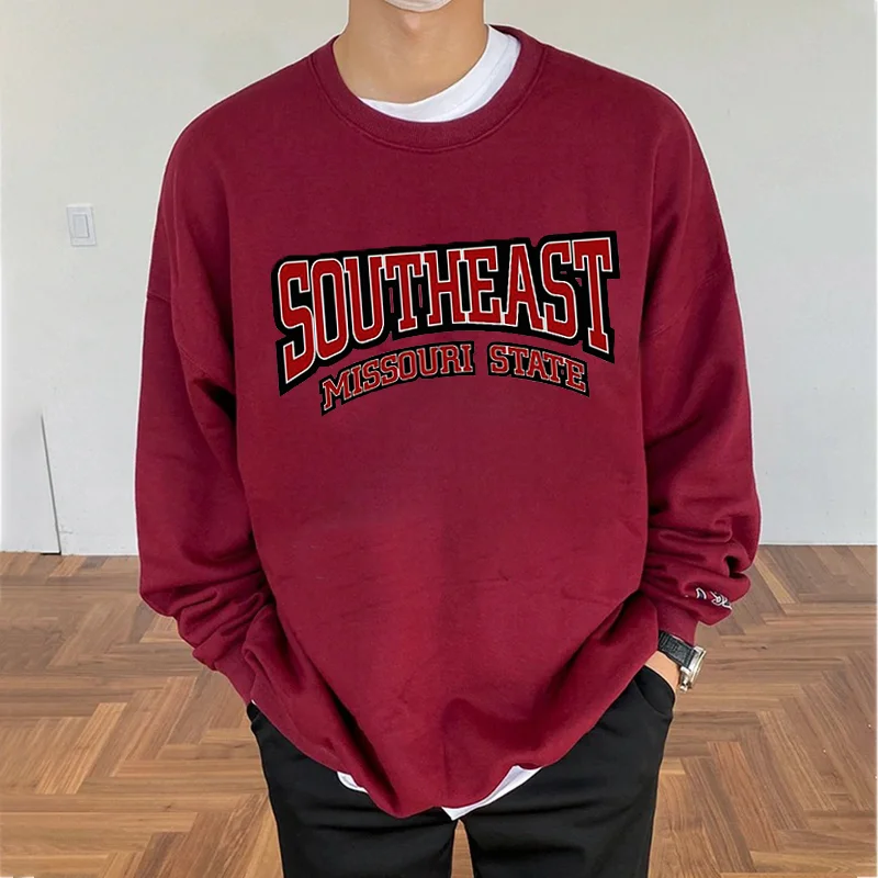 New Men Fashion Southeast Print Casual Sweatshirt Hoodie