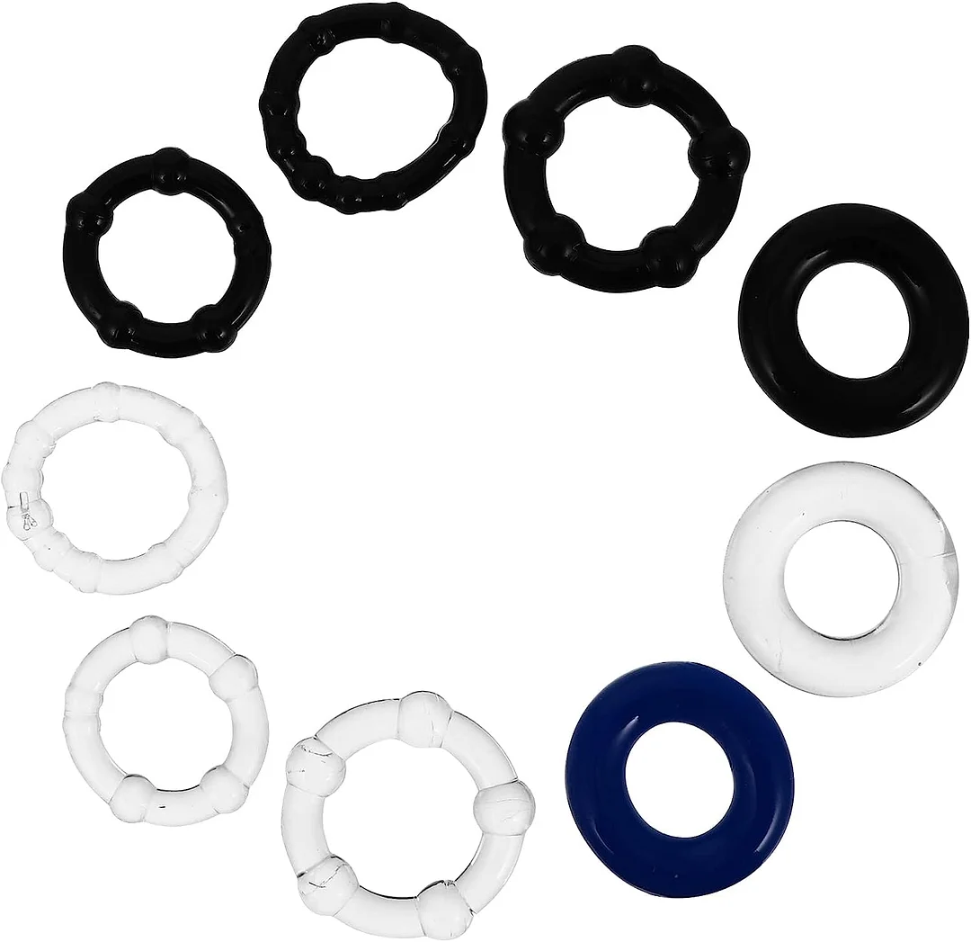 12-Piece Set of Rings Adult Toy Lock Rings