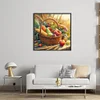 (Counted)Autumn Harvest Fruit And Vegetable Basket-11CT Cross Stitch 40*40cm/15.75*15.75in