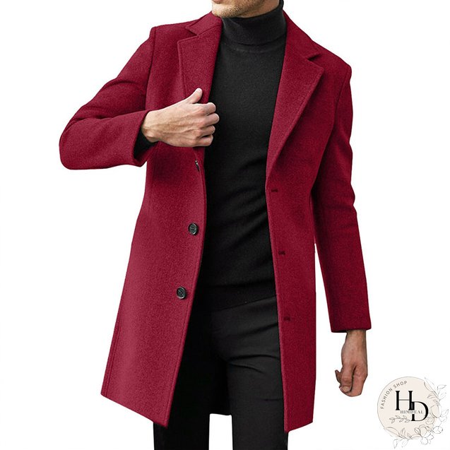Men's Clothing British Men Business Casual Woolen Coat Spring Jacket Men