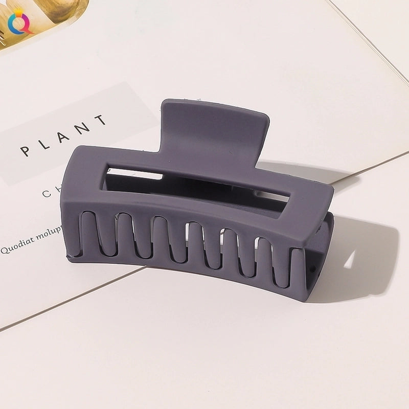 Minimalist Solid Color Plastic Hair Claws