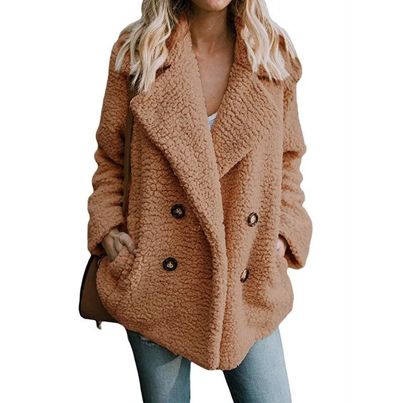 Teddy Coat Women Winter Jackets Ladies Plush Coat Warm Faux Fur Coats women Fur Jacket Fleece oversized Coat 2021