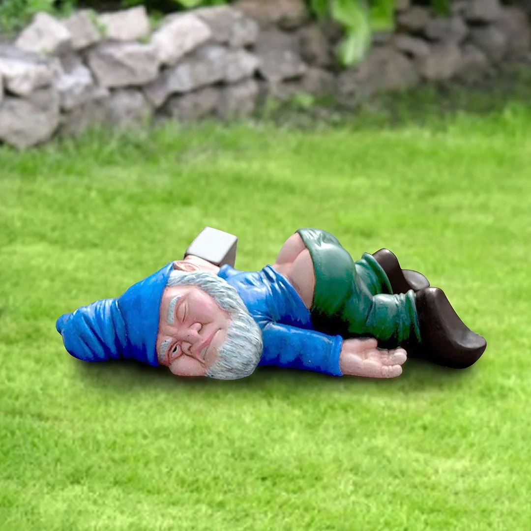 Creative Funny Drunk Dwarf Outdoor Garden Statue Decoration