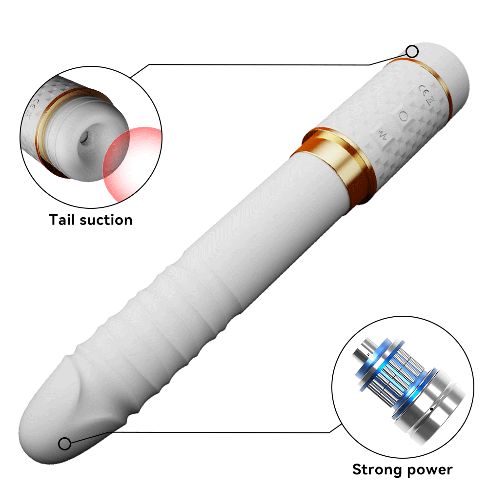 Thrusting Dildos Vibrator Sucking Clitoral Stimulator - Rose Toy