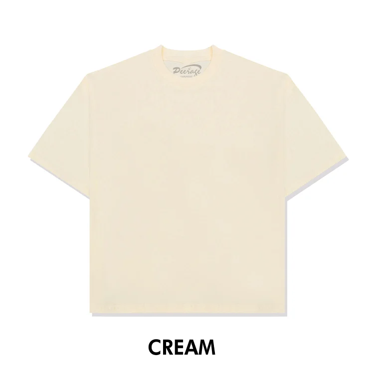 250GSM 100% Cotton Boxy Fit Cropped T-shirt BXT