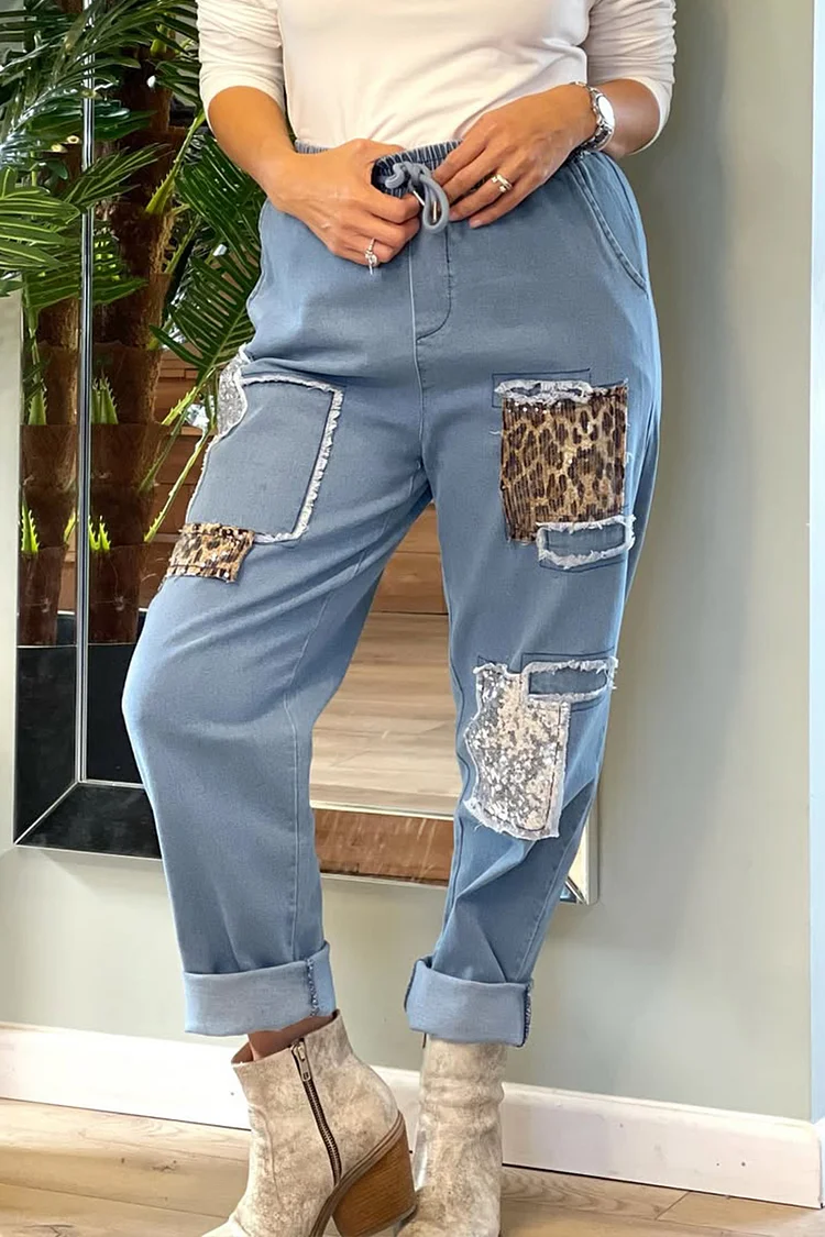 Women's Leopard Lace Trousers