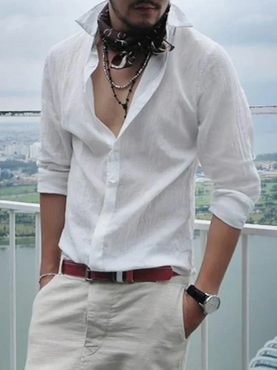 Men's Сasual Linen Breathable Shirt