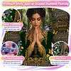 Forest Prayer Lady Special Shaped 5D DIY Partial Drill Diamond Painting Kits for Adults Beginners Home Decor Diamond Dots Paintings Diamond Art Kit 11.81x15.75inch