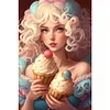 uk.everydayedeals (Limited Stock)Diamond Painting - Round AB Drills - Ice Cream Girl(45*65cm)