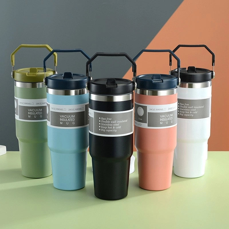 Casual Solid Color 201 Stainless Steel 304 Stainless Steel Thermos Cup 1 Piece