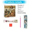 Geisha Girl Special Shaped 5D DIY Partial Drill Diamond Painting Kits for Adults Home Wall Decor Crystal Diamond Art 30x30cm