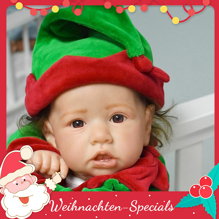  20" Süßee Lilian lebensechte wiedergeborene Babypuppe - bestes Weihnachtsgeschenk - RSDP-Rebornbabypuppen-Rebornbabypuppen.de®
