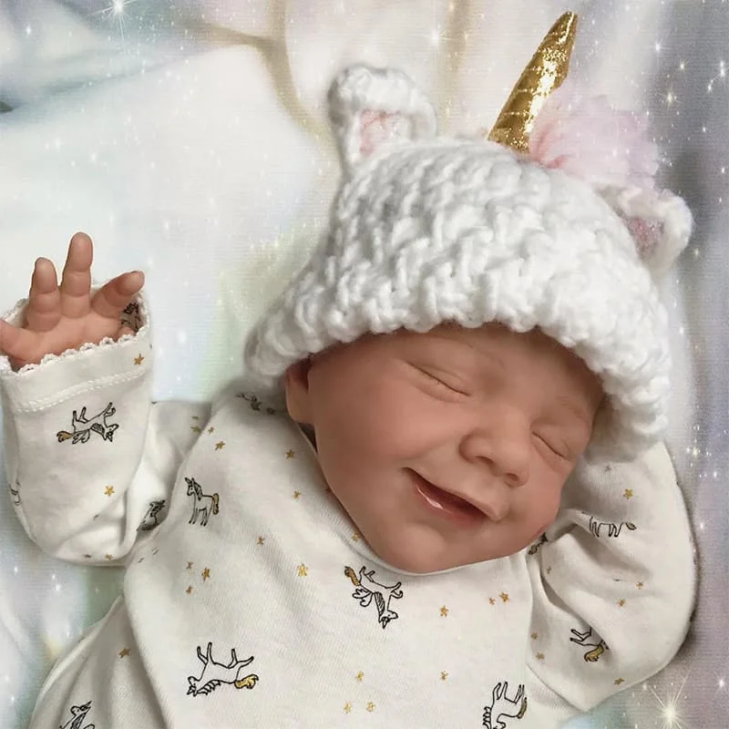 12'' Reborn Newborn Silicone Vinyl Body Baby Cute Eyes Closed Reborns Doll Girl Valentina With pacifier