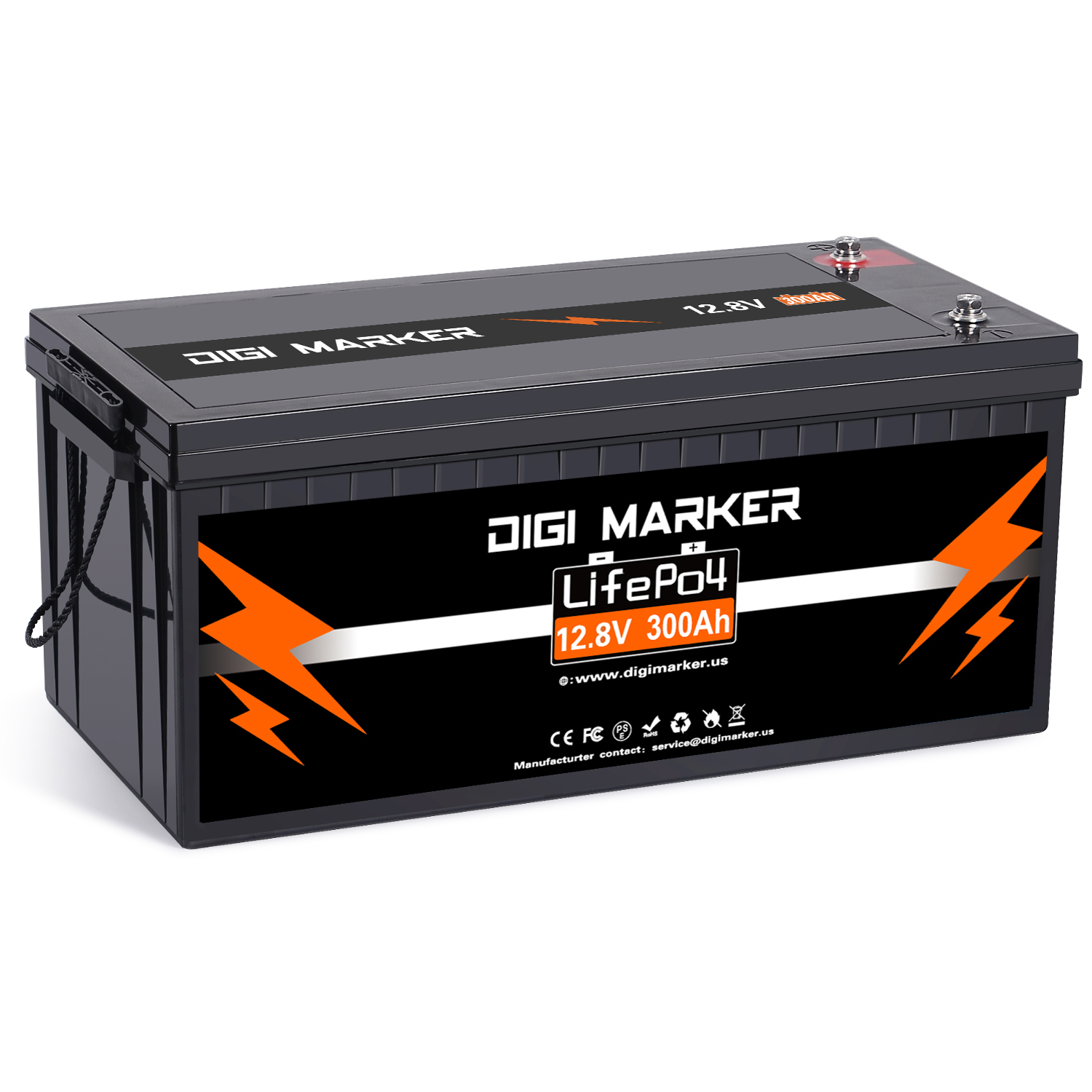 12.8V 300Ah LiFePO4 Battery 3840Wh
