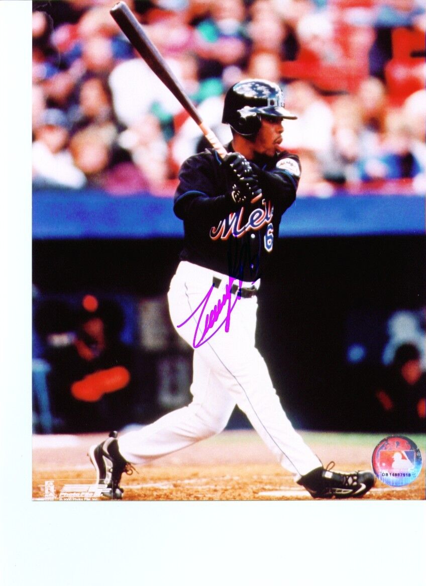 Signed/Autograph Timo Perez NY Mets Autographed 8x10