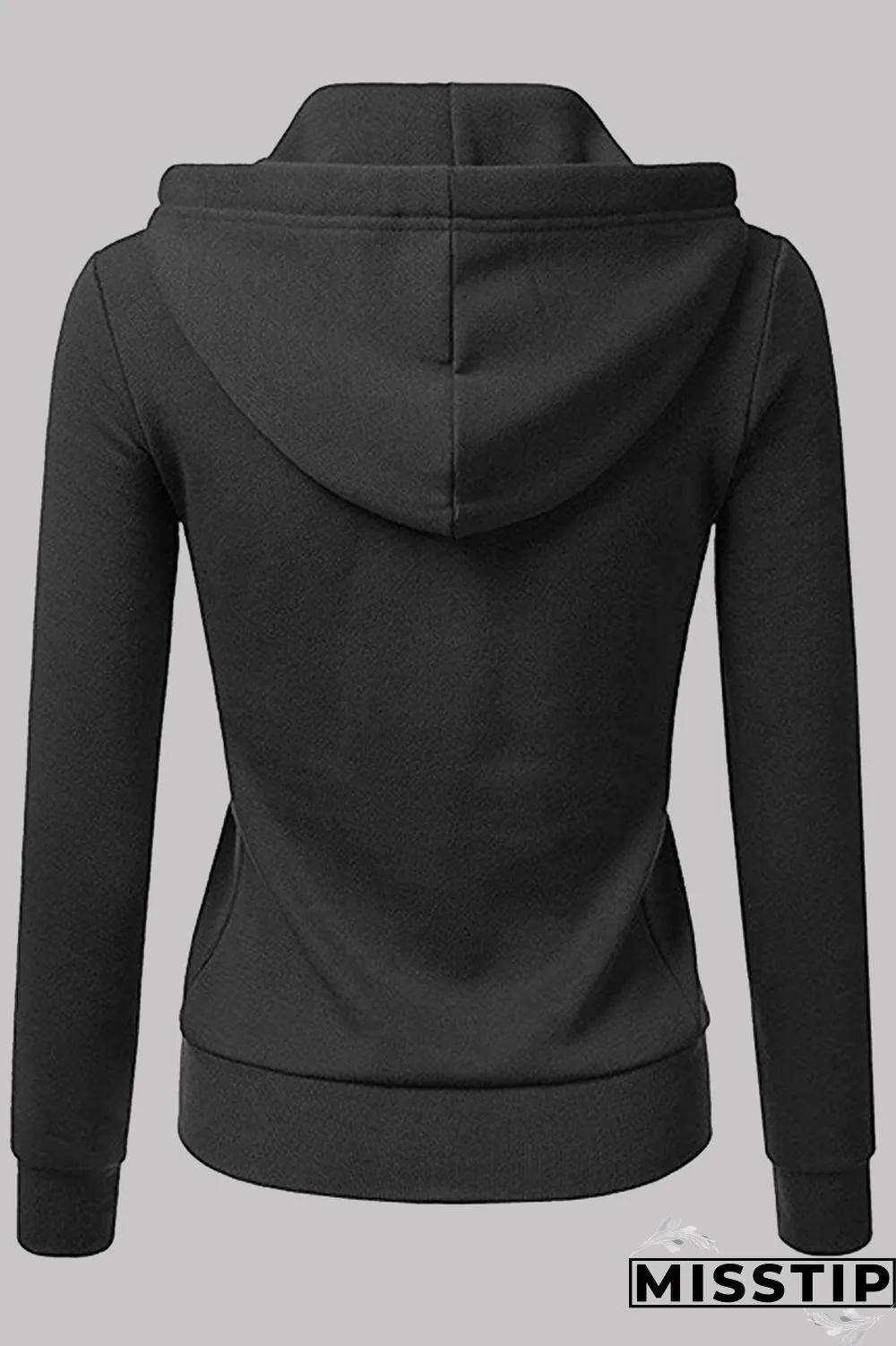Light Blue Fashion Casual Solid Patchwork Zipper Hooded Collar Outerwear