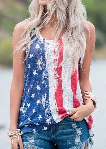 American Flag  Sleeveless T-shirt