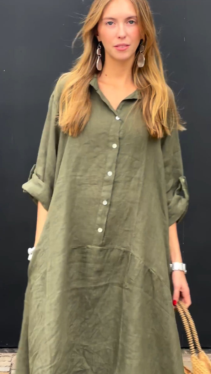 2024 Summer Cotton and Linen blend Maxi DressBUY 2 GET FREE SHIPPING)