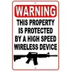 Shooting Warnings - Metal Tin Signs(8*12Inch/12*16Inch)