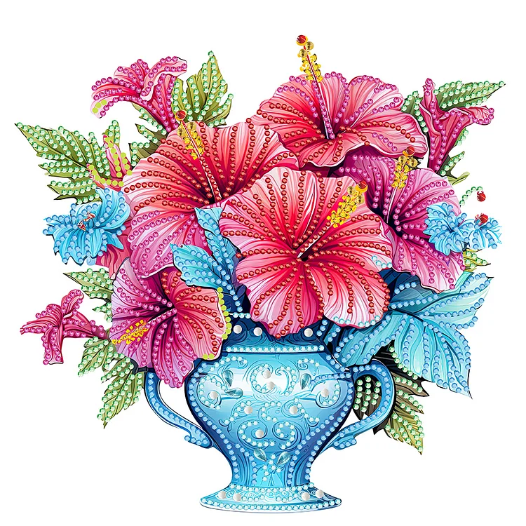 Partial Drills Special-shaped Drill Diamond Painting -Flower Vase - 30*30cm