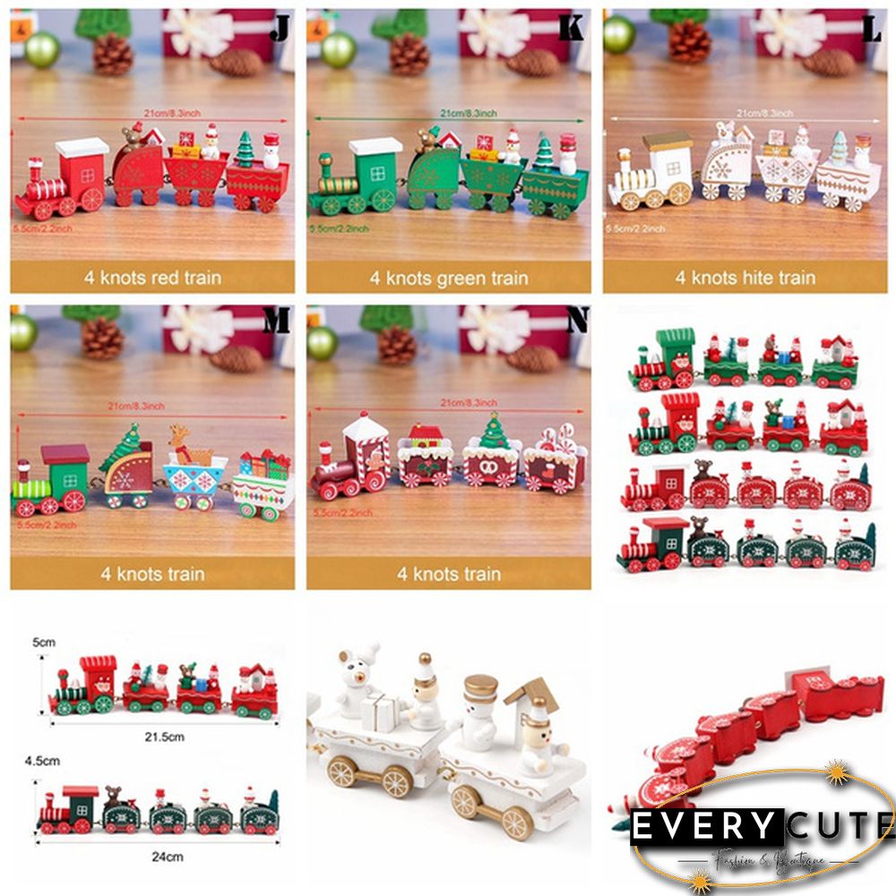 Christmas Wooden Little Train Merry Christmas Decoration For Home Christmas Ornaments New Year Gifts Xmas Decor Navidad Noel