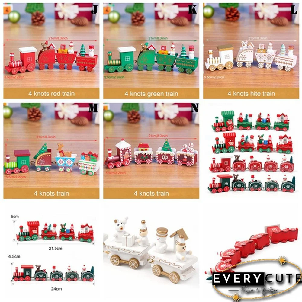Christmas Wooden Little Train Merry Christmas Decoration For Home Christmas Ornaments New Year Gifts Xmas Decor Navidad Noel