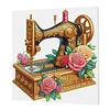 Framed Diamond Painting - Special Shaped - Sewing Machine (25x25cm)