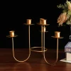 Elegant 6 Heads Candle Holder Table Centerpiece