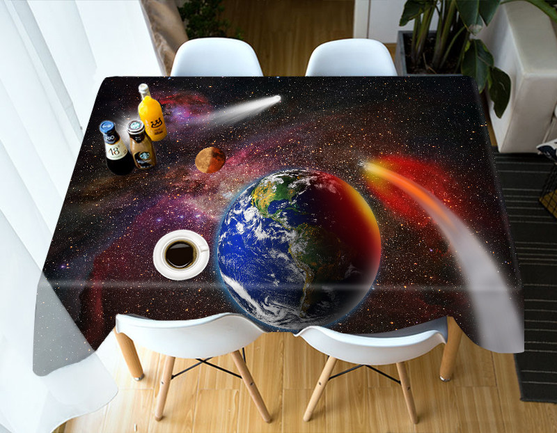 

Earth in the Sky - 3D Tablecloth, 140*140cm, 501 Original