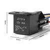 5pcs Car Relay Harness Heavy Duty 5-Pin SPDT Automotive Relay (12V)
