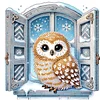 Diamond Painting-DIY Crystal Rhinestone Christmas Owl