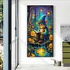 uk.everydayedeals (Limited Stock)Diamond Painting - Full Round - Pumpkin Lamp and Grandp(40*70cm)