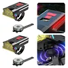 2Pcs Headlight & Taillight Bike Front Lamp Waterproof 4 Modes Bicycle Flashlight