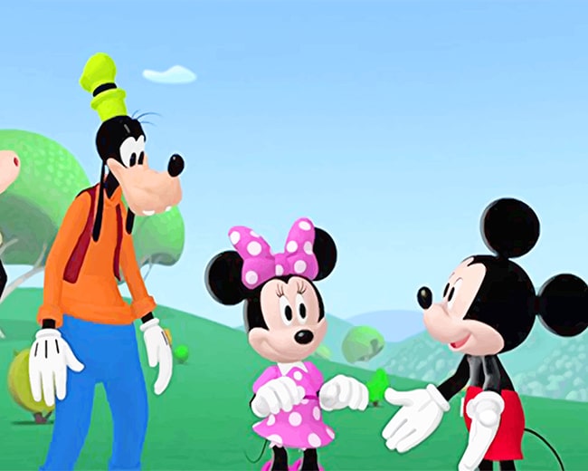 

Minnie Goofy Mickey Mouse – Paint By Numbers - 40*50CM, 501 Original