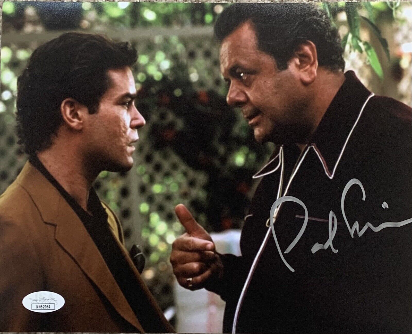 Paul Sorvino Goodfellas Autographed 8x10 w/ Ray Liotta Pose #1 JSA