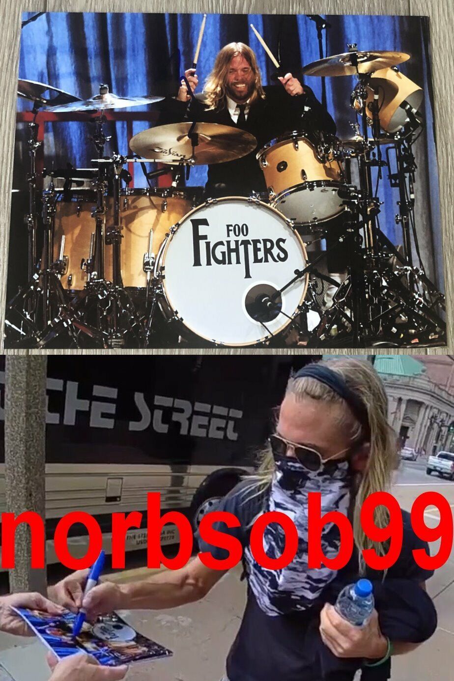 TAYLOR HAWKINS SIGNED AUTOGRAPH FOO FIGHTERS DRUMMER 8x10 Photo Poster painting A w/EXACT PROOF